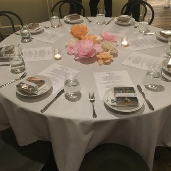 Gran Morsi - Table Setting (flowers are mine but everything else was set up by restaurant) - Italian Near Me - New York, New York