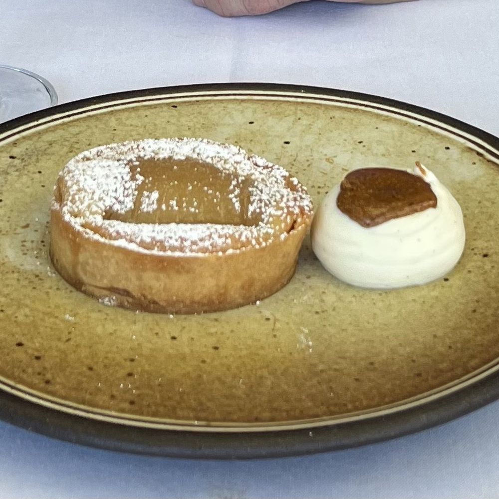 Table Culture Provisions - Pear tart and hazelnut whipped cream - New American Near Me - Petaluma, California Table Culture Provisions - Pear tart and hazelnut whipped cream - New American Near Me - Petaluma, California