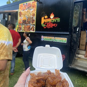 Mortensen Riverfront Plaza - Honey garlic shrimp - Parks Near Me - Hartford, Connecticut