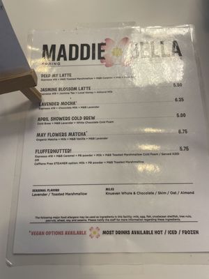 Menu photo 5 Maddie & Bella Coffee Roasters Toledo, OH