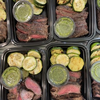 Sugarless Bites - Grilled Steak & Zucchini with Chimichurri - Desserts Near Me