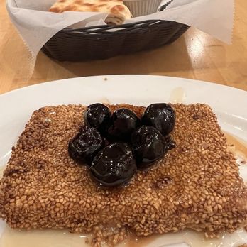 It's Greek To Me - Sesame encrusted Feta with sweet black pitted cherries drizzled with clover honey. - Greek Near Me - Fort Lee, New Jersey