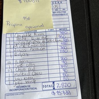 Encanto - I was definitely here! This is how much we spent. - Seafood Near Me - Ensenada, BCN Encanto - I was definitely here! This is how much we spent. - Seafood Near Me - Ensenada, BCN