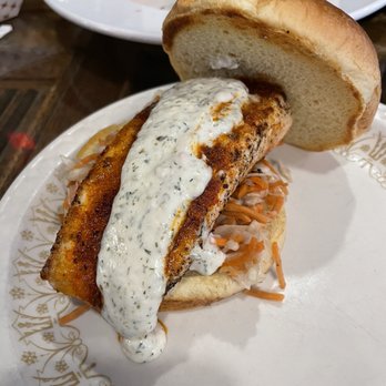 Bourbon On Main - Fish sandwich - Cocktail Bars Near Me - Frankfort, Kentucky Bourbon On Main - Fish sandwich - Cocktail Bars Near Me - Frankfort, Kentucky