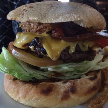 Engine Co No 28 - The Heart Attack burger was about 6 inches tall!!! - American Near Me - Los Angeles, California