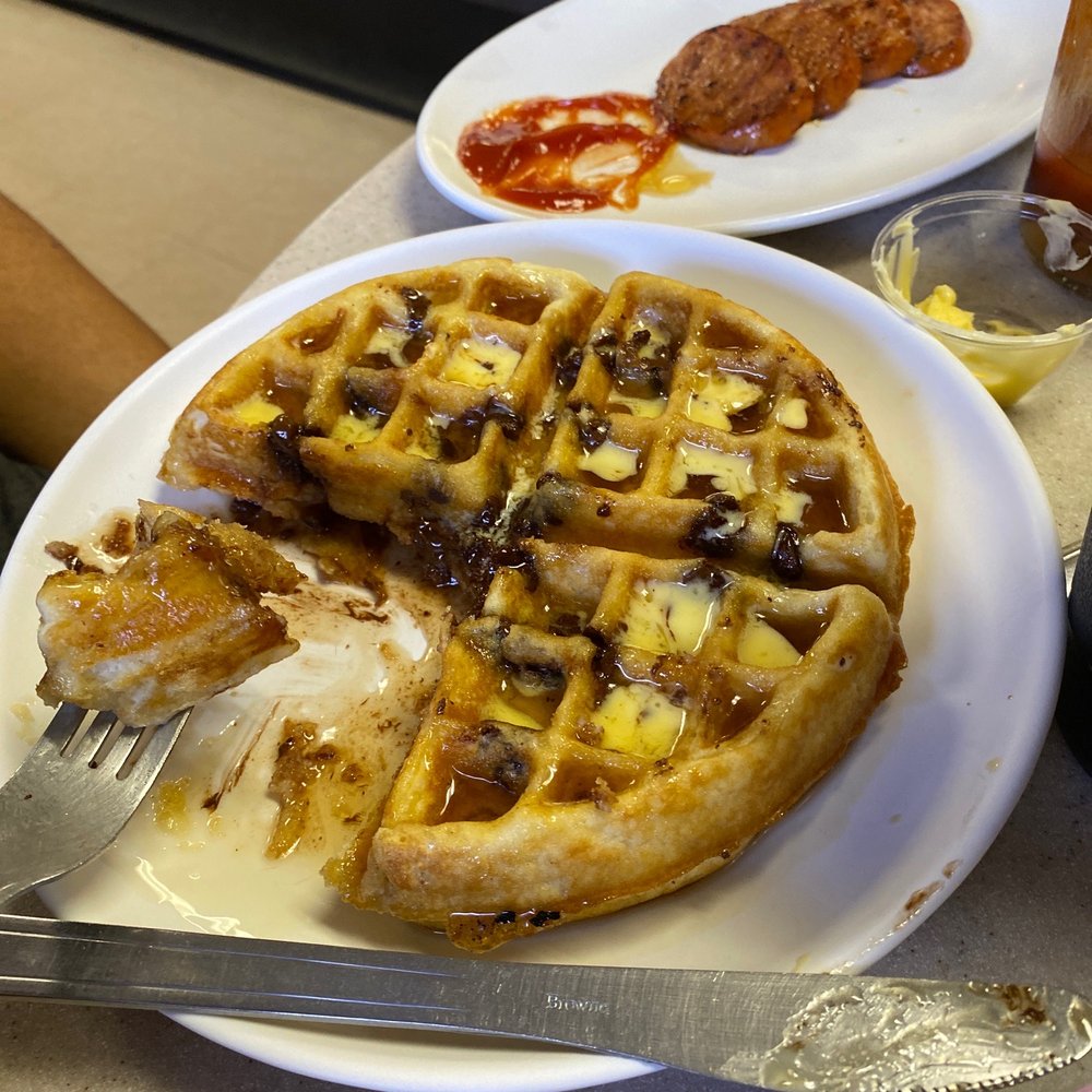 Hannara Restaurant - Chocolate chip waffle - American Near Me - Waianae, Hawaii Hannara Restaurant - Chocolate chip waffle - American Near Me - Waianae, Hawaii