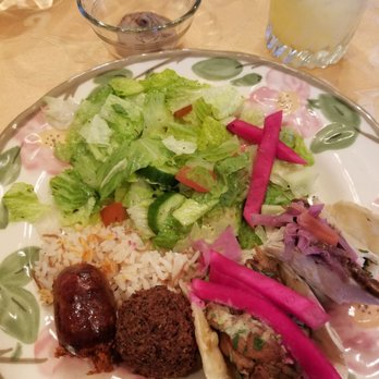 Xtiosu Kitchen - My share: Shawarma taco, vegan taco (a few bites in), med salad, rice and chorizo kabob, falafel and black bean hummus. - Mediterranean Near Me - Los Angeles, California Xtiosu Kitchen - My share: Shawarma taco, vegan taco (a few bites in), med salad, rice and chorizo kabob, falafel and black bean hummus. - Mediterranean Near Me - Los Angeles, California
