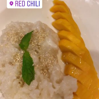 Red Chili - Dessert: Mango sticky rice, so yummy - Thai Near Me - Hayward, California