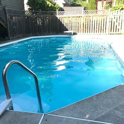 The Hot Tub People - My pool from steps.