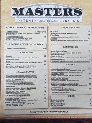 Masters Kitchen and Cocktail by null