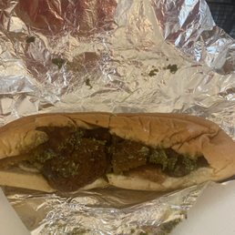 Pesto & fresh mozz chicken cutlet sub Pesto & fresh mozz chicken cutlet sub