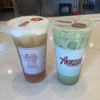 7 Leaves Cafe - Sea Cream Jasmine Tea and Japanese Matcha Soy Tea - Coffee & Tea Near Me - Covina, California