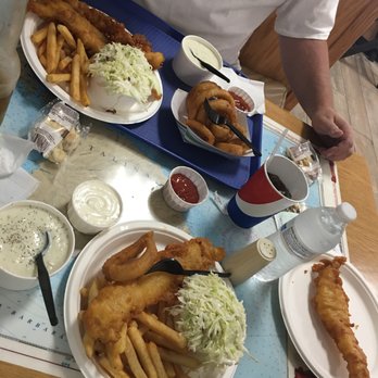 Harbor Fish & Chips - Everything was soooo good! Even the Onion Rings!! - Fish & Chips Near Me - Oceanside, California