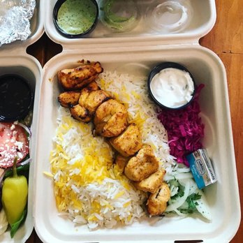 Olive & Lamb - Saffron Chicken Kabob - Mediterranean Near Me - Minneapolis, Minnesota