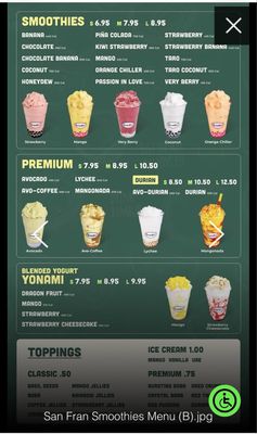 Menu photo 1 BAMBU San Francisco, CA Menu photo 1 BAMBU San Francisco, CA