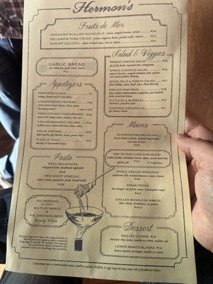Menu photo 1 Hermon's Los Angeles, CA