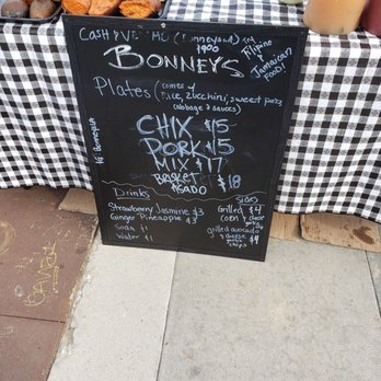 Bonneys - Menu. Cash or Venmo. - Barbeque Near Me - Los Angeles, California