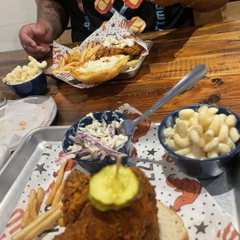 Tumble 22 - 2 pc dark meat & chicken sandwich - American Near Me - Austin, Texas Tumble 22 - 2 pc dark meat & chicken sandwich - American Near Me - Austin, Texas