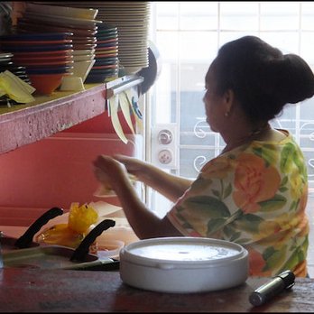 OJ Mexican Restaurant - I was able to catch a glimpse into the kitchen to see the chef, busily preparing my breakfast through the order window. - Mexican Near Me - Claude, Texas