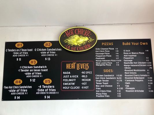 Menu photo 8 Hot Chickz La Puente, CA