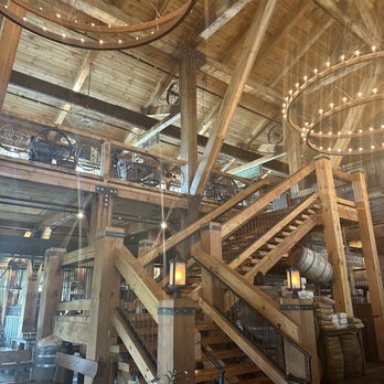 Five Oaks Farm Kitchen - Steps leading to the upstairs sitting area of restaurant. - Breakfast & Brunch Near Me - Sevierville, Tennessee
