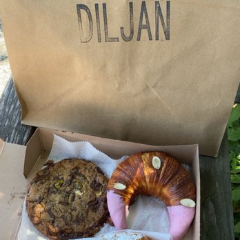 Diljan Bakery - Saffron shah, cream roll, chocolate pistachio cookie. - Bakeries Near Me - Brooklyn, New York
