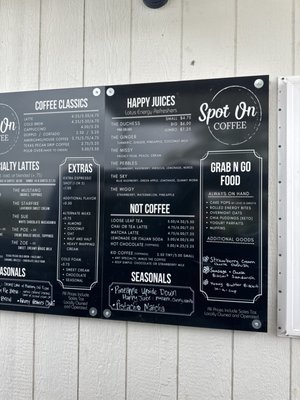 Menu photo 2 Spot On Coffee Floresville, TX Menu photo 2 Spot On Coffee Floresville, TX