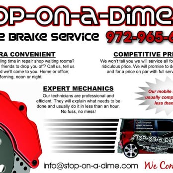 Stop on a Dime - Stop on a Dime Promo - Auto Repair Near Me - Rowlett, Texas Stop on a Dime - Stop on a Dime Promo - Auto Repair Near Me - Rowlett, Texas