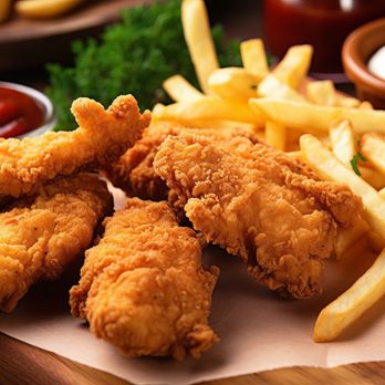 Bar Zia - fried chicken and french fries on a cutting board - Sports Bars Near Me - Minneapolis, Minnesota Bar Zia - fried chicken and french fries on a cutting board - Sports Bars Near Me - Minneapolis, Minnesota