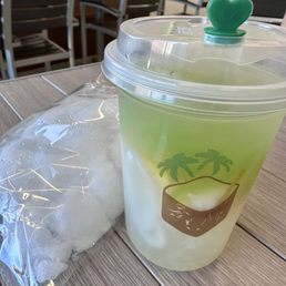 They give you ice on the side in a bag They give you ice on the side in a bag
