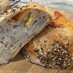 Orbit & Oven - Cheddar & Everything Sourdough Loaf