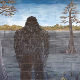 Mural at the Monster Mart. Mural at the Monster Mart.