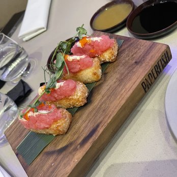Paperfish Sushi - Crispy Rice (4pc) tuna - Sushi Bars Near Me - Miami, Florida Paperfish Sushi - Crispy Rice (4pc) tuna - Sushi Bars Near Me - Miami, Florida