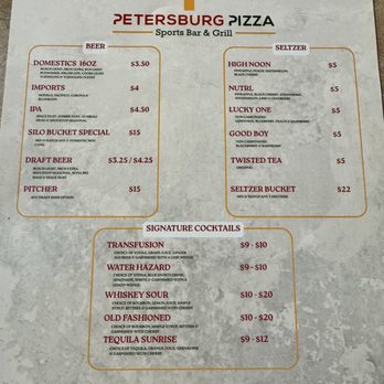 Petersburg Pizza - Menu - Sandwiches Near Me - Evansville, Indiana Petersburg Pizza - Menu - Sandwiches Near Me - Evansville, Indiana