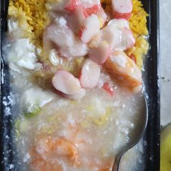 Kam Hung Kitchen - Shrimp with lobster sauce full of sealegs, garbage.