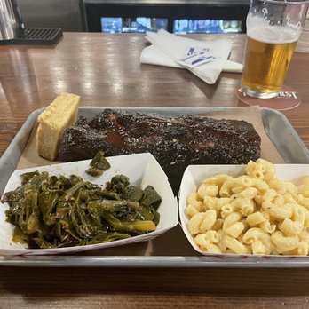 Pinehurst Brewing Company - Half rack of ribs, collards and Mac and cheese - Brewpubs Near Me - Pinehurst, North Carolina Pinehurst Brewing Company - Half rack of ribs, collards and Mac and cheese - Brewpubs Near Me - Pinehurst, North Carolina