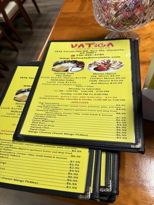 Menu photo 1 Vatica Indian Cuisine Marietta, GA Menu photo 1 Vatica Indian Cuisine Marietta, GA