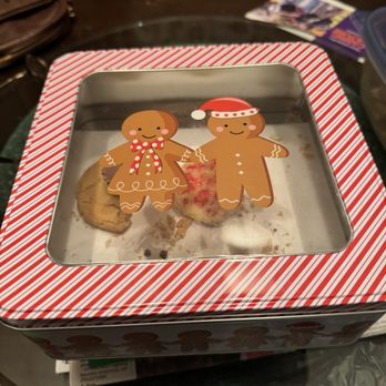 Mel's Sweet Treats - Christmas Cookie Tin (all cookie eaten) $30 - Candy Stores Near Me - Decatur, Alabama Mel's Sweet Treats - Christmas Cookie Tin (all cookie eaten) $30 - Candy Stores Near Me - Decatur, Alabama