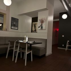 Plume - A view south and east in the dining area.