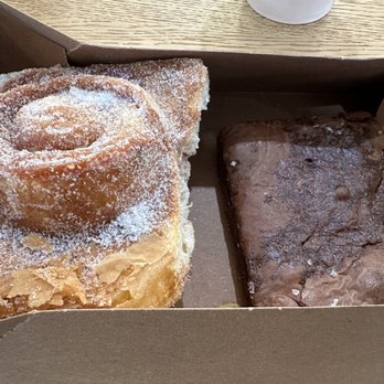 Tommy and Atticus - Morning bun on left, 7/10. Brownie on right I did not like because it's dark chocolate and I didn't notice. - Bakeries Near Me - Redondo Beach, California Tommy and Atticus - Morning bun on left, 7/10. Brownie on right I did not like because it's dark chocolate and I didn't notice. - Bakeries Near Me - Redondo Beach, California