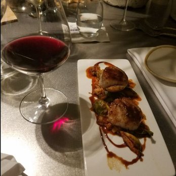 Pescado - Pan seared scallops with brussel kimichi...En Route Pinot Noir...a luscious wine... - American Near Me - Rosemary Beach, Florida Pescado - Pan seared scallops with brussel kimichi...En Route Pinot Noir...a luscious wine... - American Near Me - Rosemary Beach, Florida