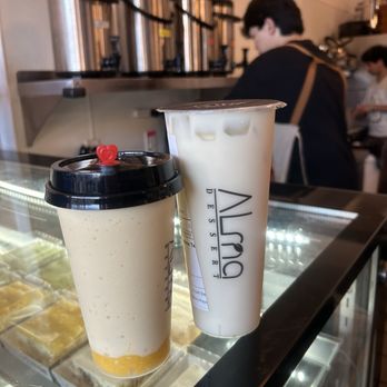 Alma Dessert - Mango drink and jasmine milk tea drink - Bubble Tea Near Me - Sunnyvale, California Alma Dessert - Mango drink and jasmine milk tea drink - Bubble Tea Near Me - Sunnyvale, California