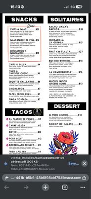 Menu photo 1 Broken English Taco Pub - The Loop Chicago, IL Menu photo 1 Broken English Taco Pub - The Loop Chicago, IL