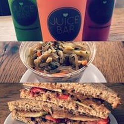 Juice Bar - Middletown - Almond butter sandwich and pad thai salad are AMAZING!!