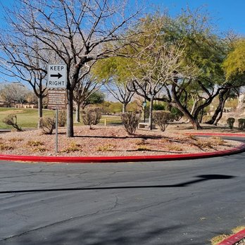 The Pueblo Park - A roundabout at the parking lot - Parks Near Me - Las Vegas, Nevada The Pueblo Park - A roundabout at the parking lot - Parks Near Me - Las Vegas, Nevada