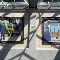 Bray Dart Station - The Mosaics on Bray station west side platform!