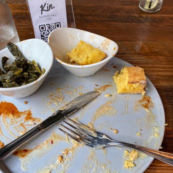 Kin Southern Table + Bar - Wish I remembered to take a pic before I plowed through. - Soul Food Near Me - Providence, Rhode Island