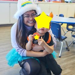 Young Learners Academy - A good picture with Ms. Camilla!