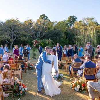 Briar Rose Venue - The Kiss!! Outside wedding at Briar Rose! - Venues & Event Spaces Near Me - Tyler, Texas Briar Rose Venue - The Kiss!! Outside wedding at Briar Rose! - Venues & Event Spaces Near Me - Tyler, Texas