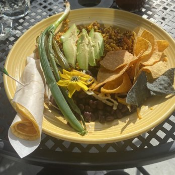 The Grain Cafe - Huevos con Chorizo. Delicious! - Vegan Near Me - Long Beach, California